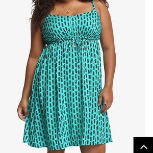 PINEAPPLE DRAWSTRING SUNDRESS